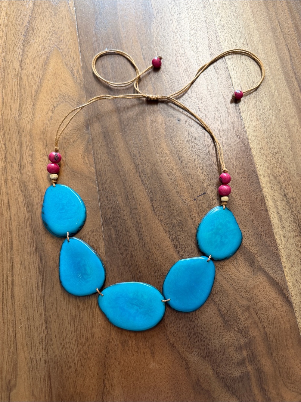 TAGUA Necklace Artisan Handmade colorful turquoise unique statement jewelry 236
